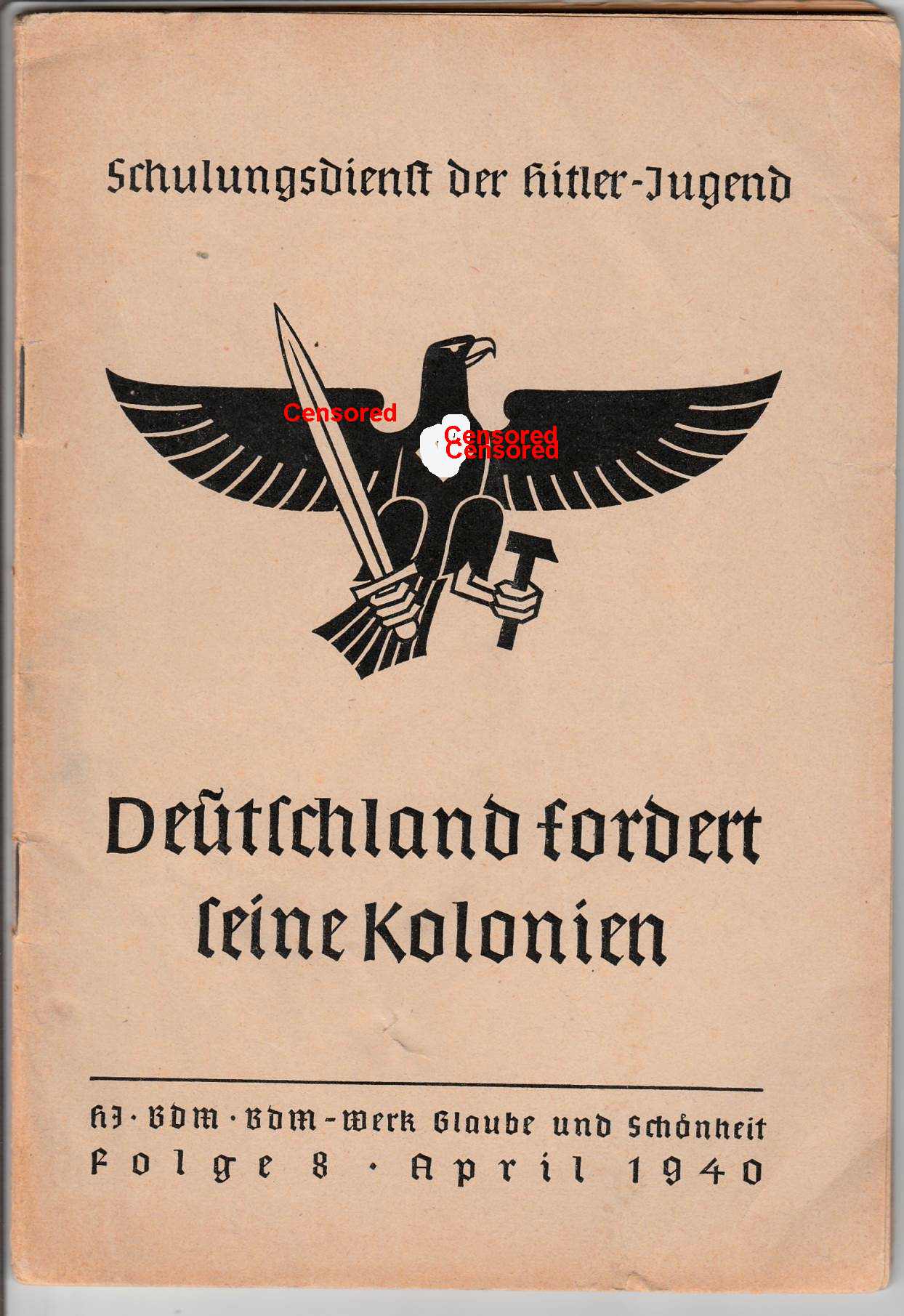 "Schulungsdienst der Hitler-Jugend",1940