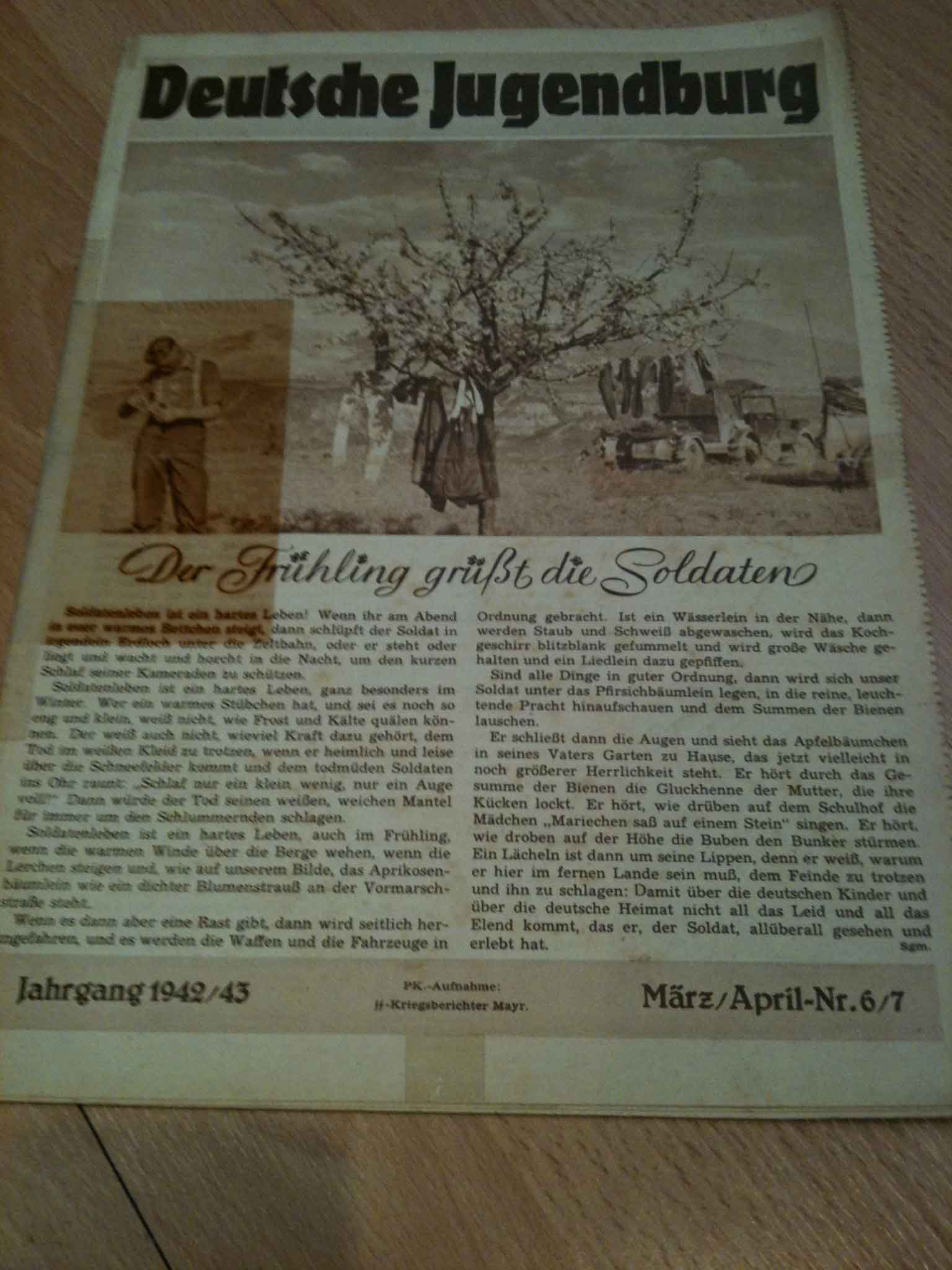 Nr. 6-7 , März / April 1943, Deutsche Jugendburg - Bilderzeitschrift für die Jüngsten